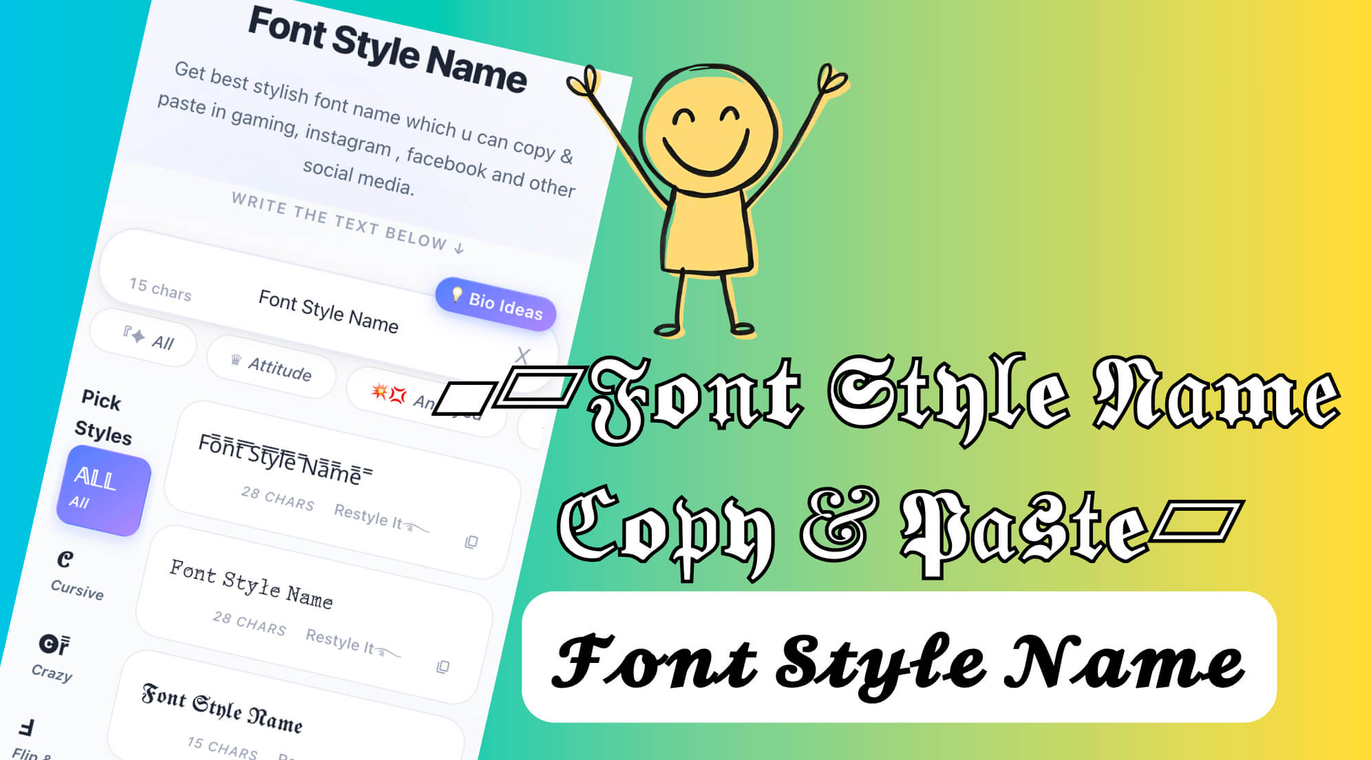 Instagram Stylish Fonts